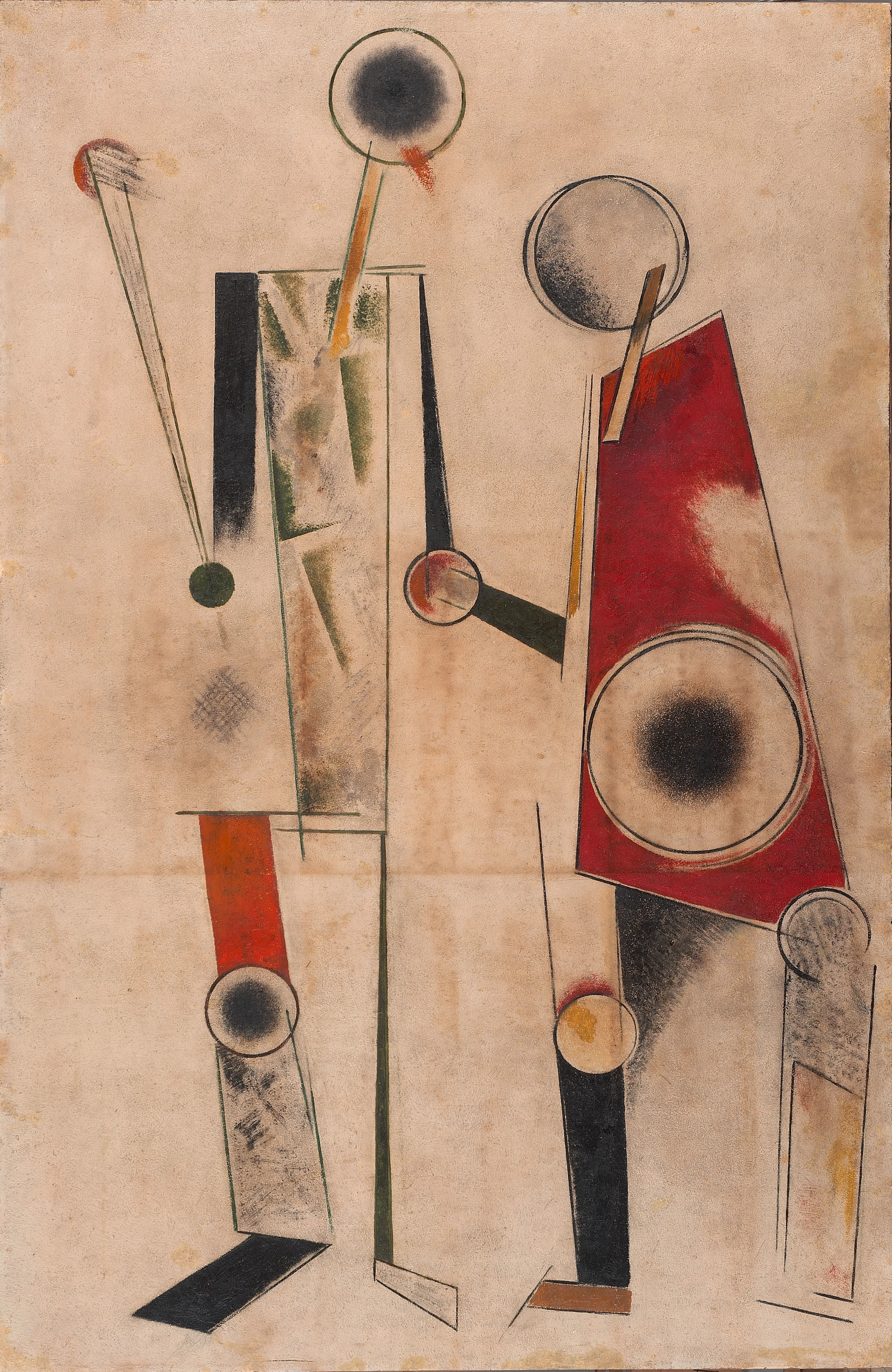 Aleksandr Rodchenko (1891 – 1956). CONSTRUCTION ON WHITE (ROBOT). 1920. Oil on wood, 144 x 95,2 cm. Courtesy: The Greek State Museum of Contemporary Art – Costakis Collection, Thessaloniki