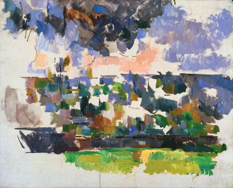 Paul Cézanne, The Garden at Les Lauves , oil on canvas, 26 in. x 32 in., 1906.