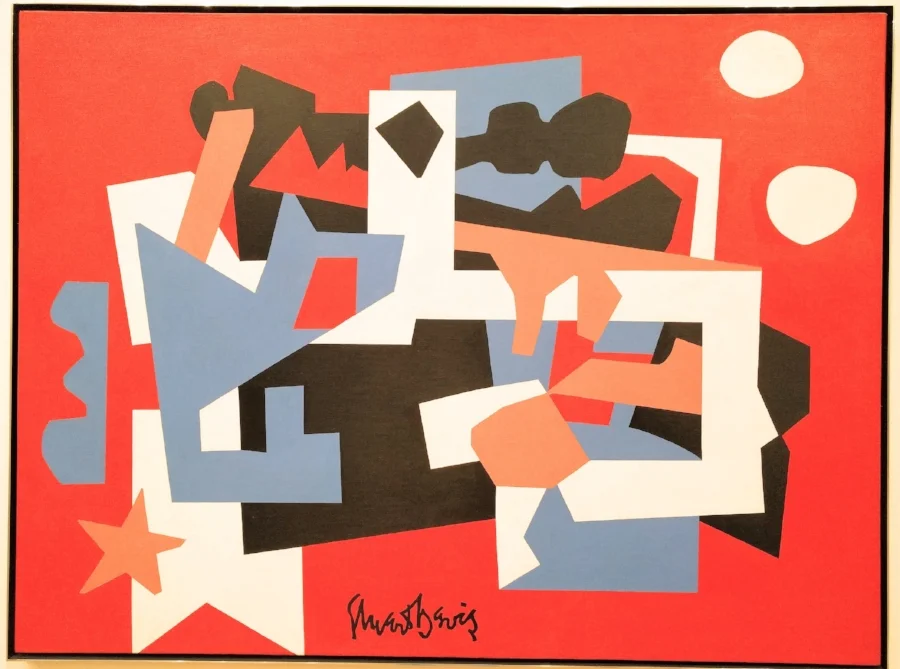Colonial Cubism , 45 in x 60 in,. oil on canvas, 1954, Walker Art Center, Minneapolis. 