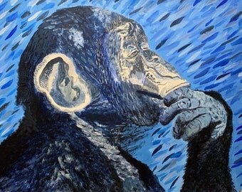 "Deep Thinker" Painting 12x16"