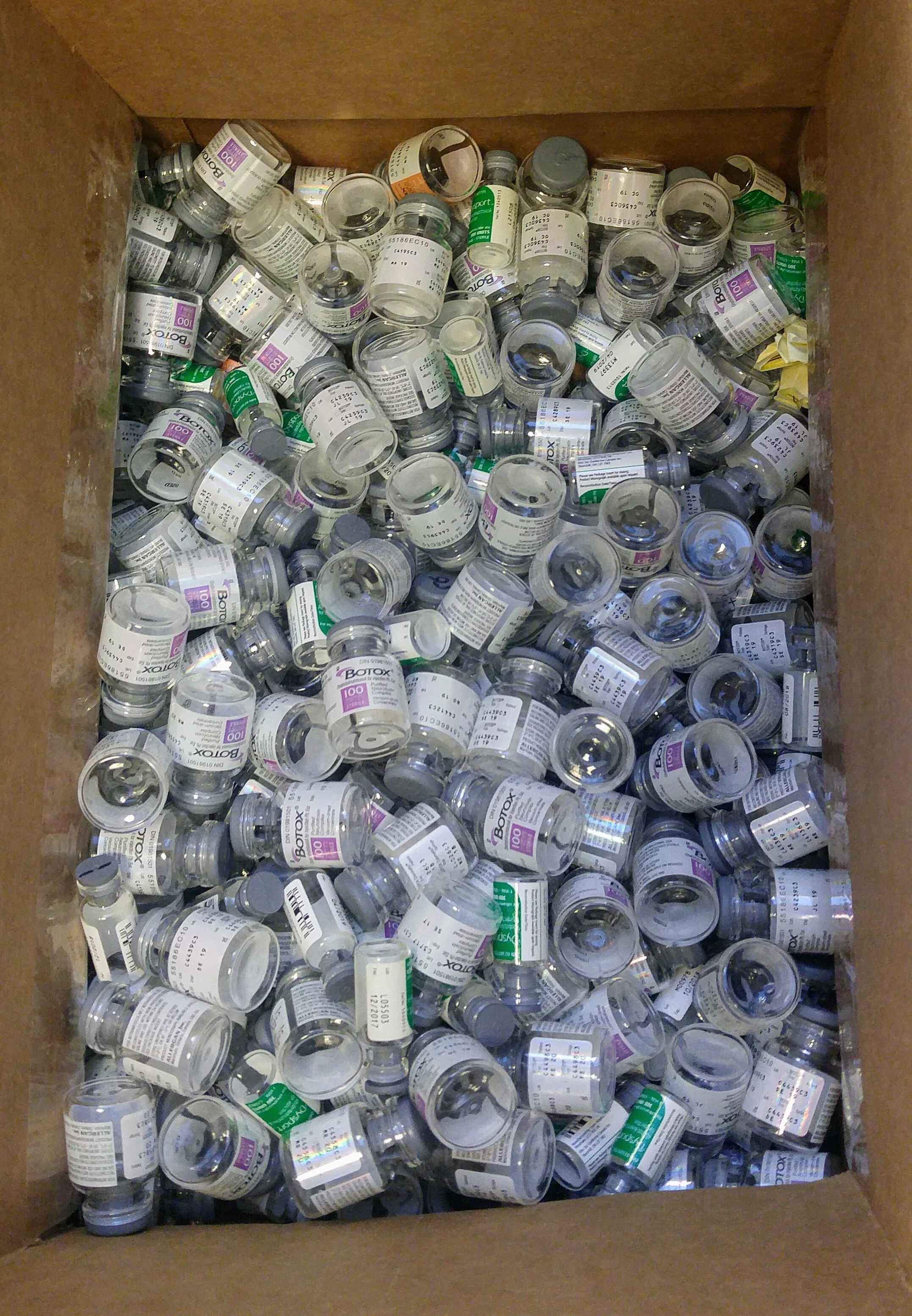 open botox box