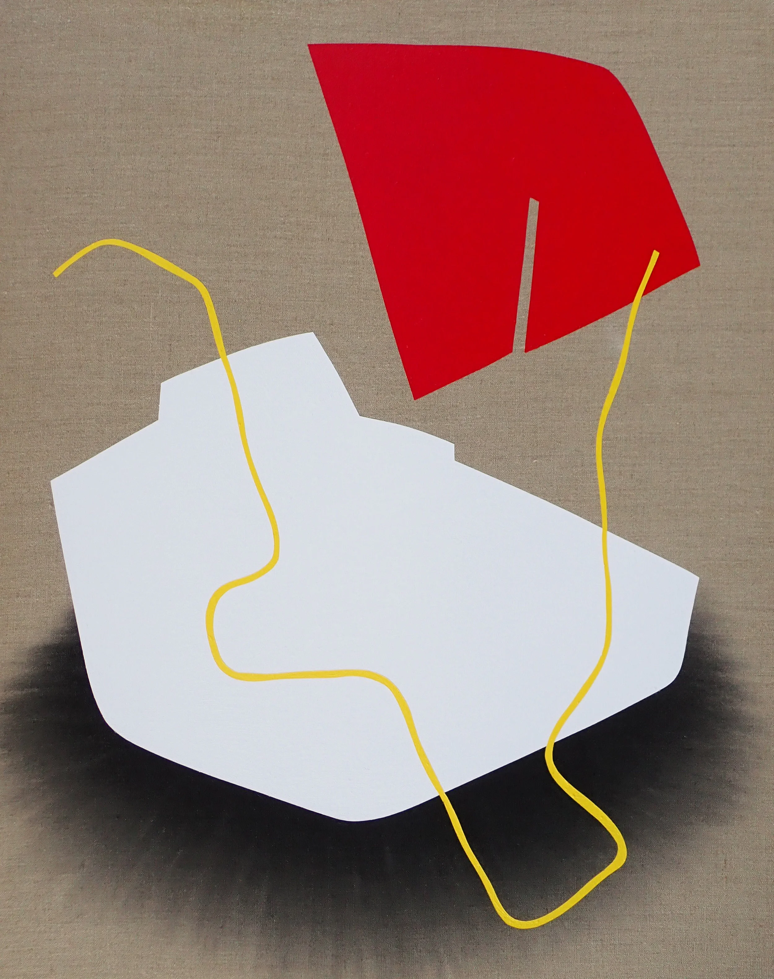 #2 Red and white blocks, suite of 4