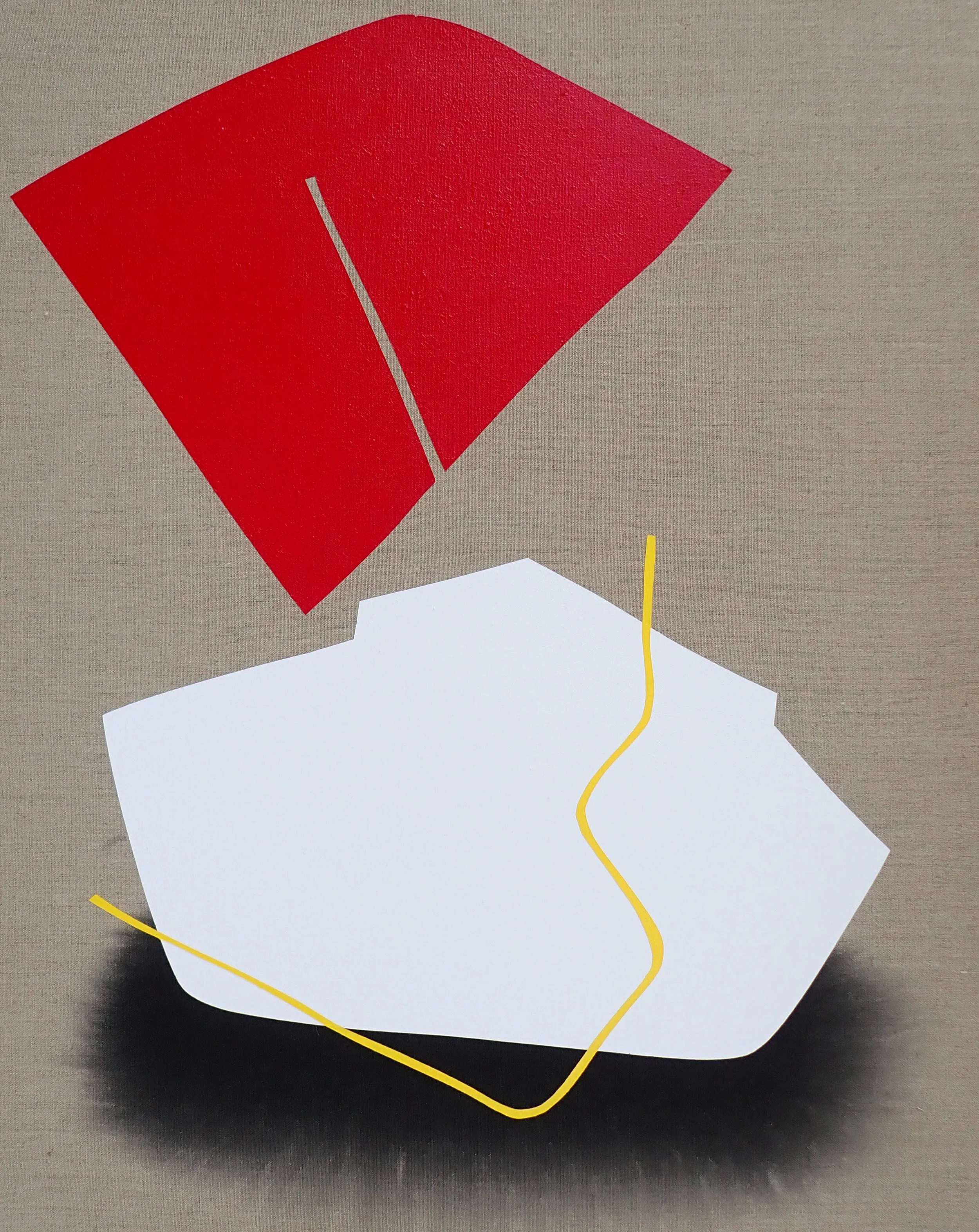 #3 Red and white blocks, suite of 4