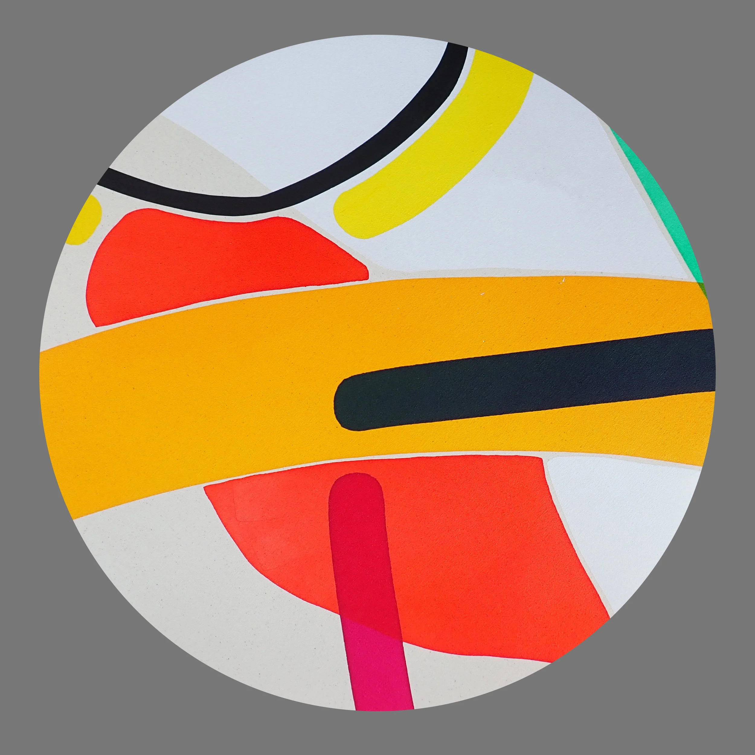 Circle with orange and magenta