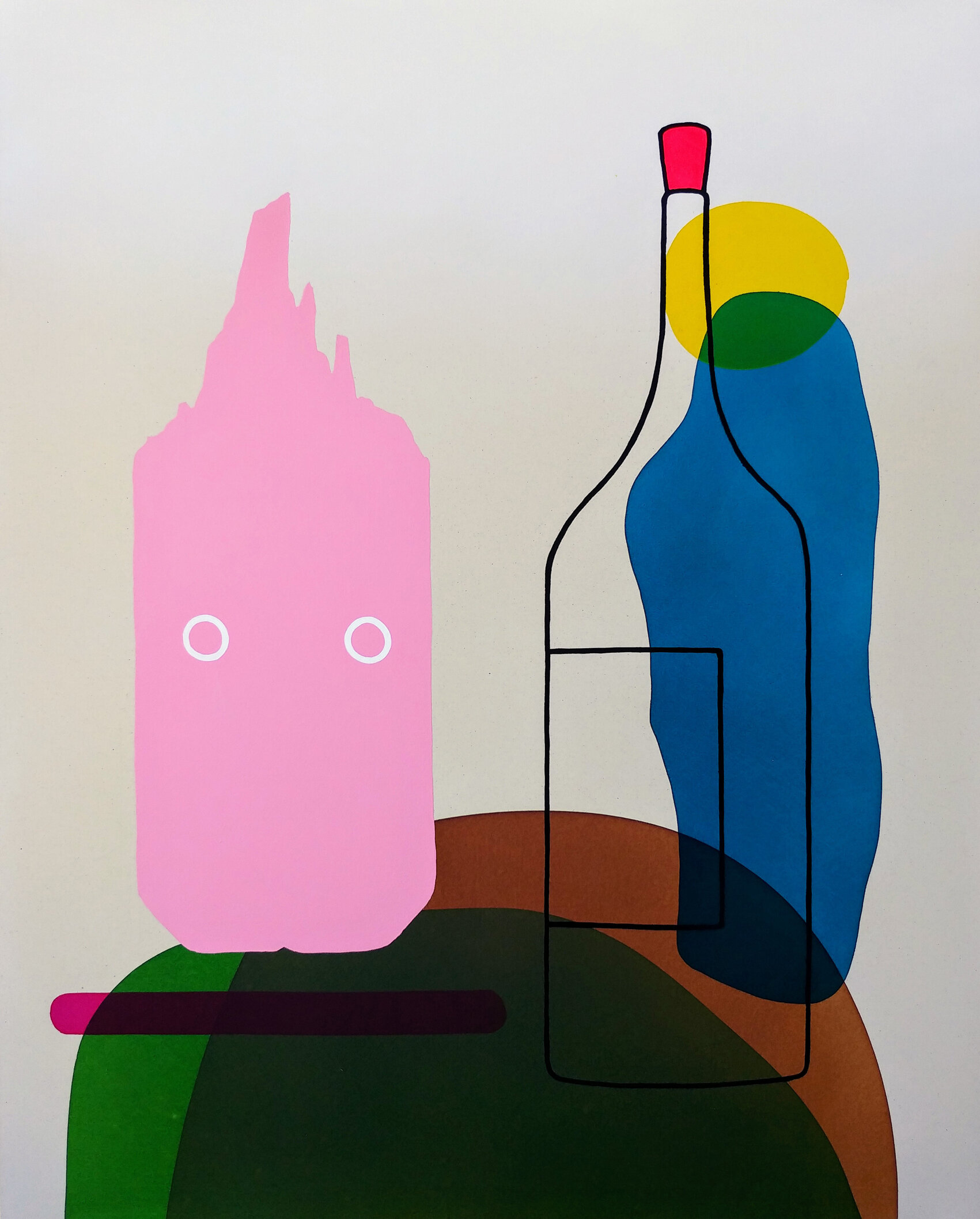 Mask and bottle