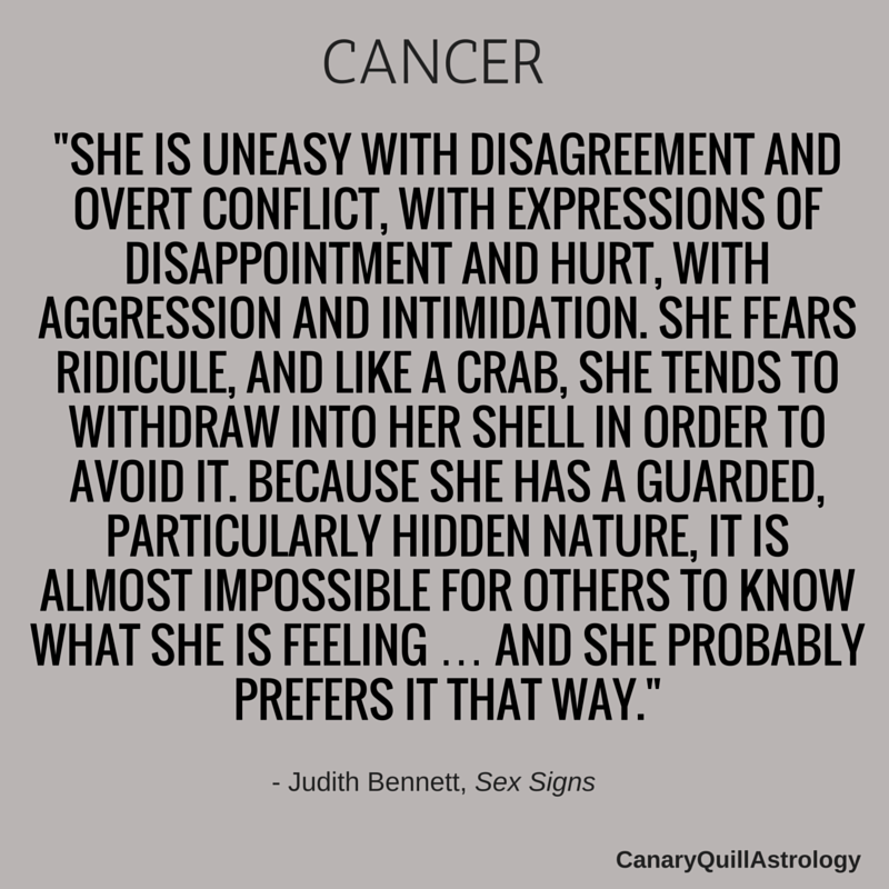 Cancer Canary Quill Astrology