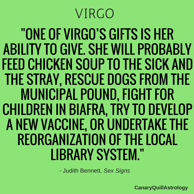 Virgo Canary Quill Astrology virgo canary quill astrology