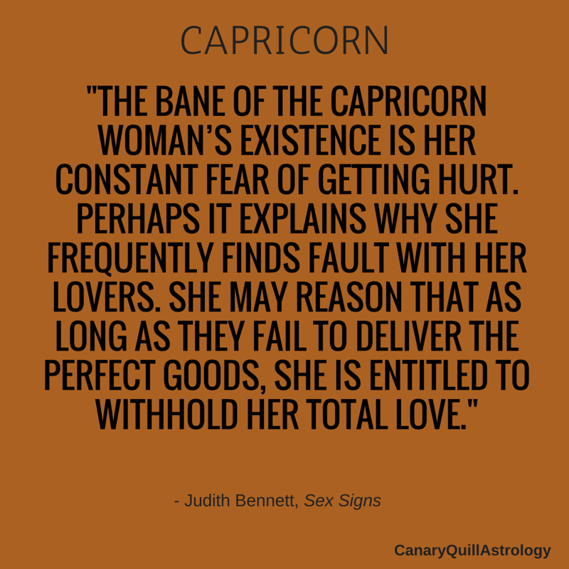 When you hurt a capricorn woman