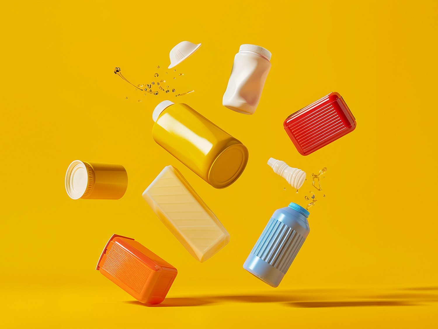 Floating CPG containers for Torch Packaging