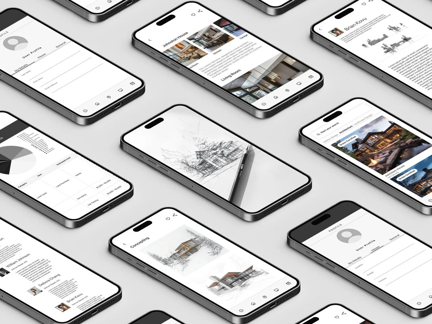 Sktch app screens