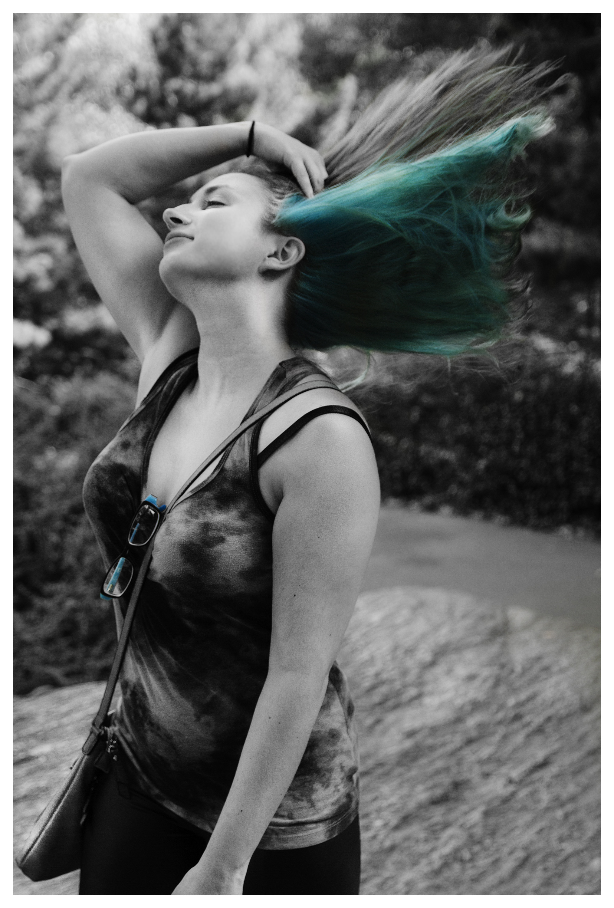 Flipping some hair