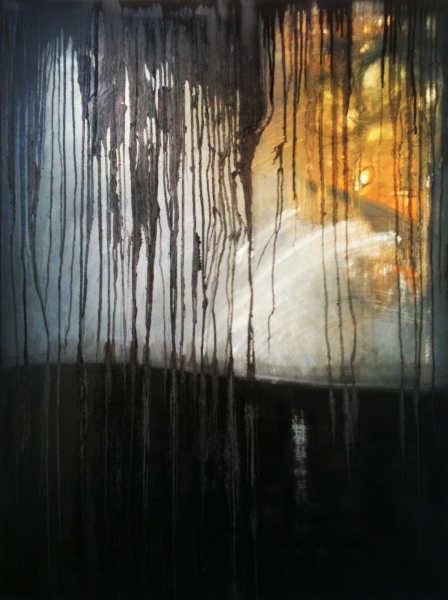 BLACK FALL, OIL ON CANVAS, 36x48", 2012. (Copy)