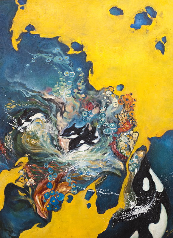 SPIRIT OF THE OCEAN, OIL ON CANVAS, 36x48", 1999. (Copy)
