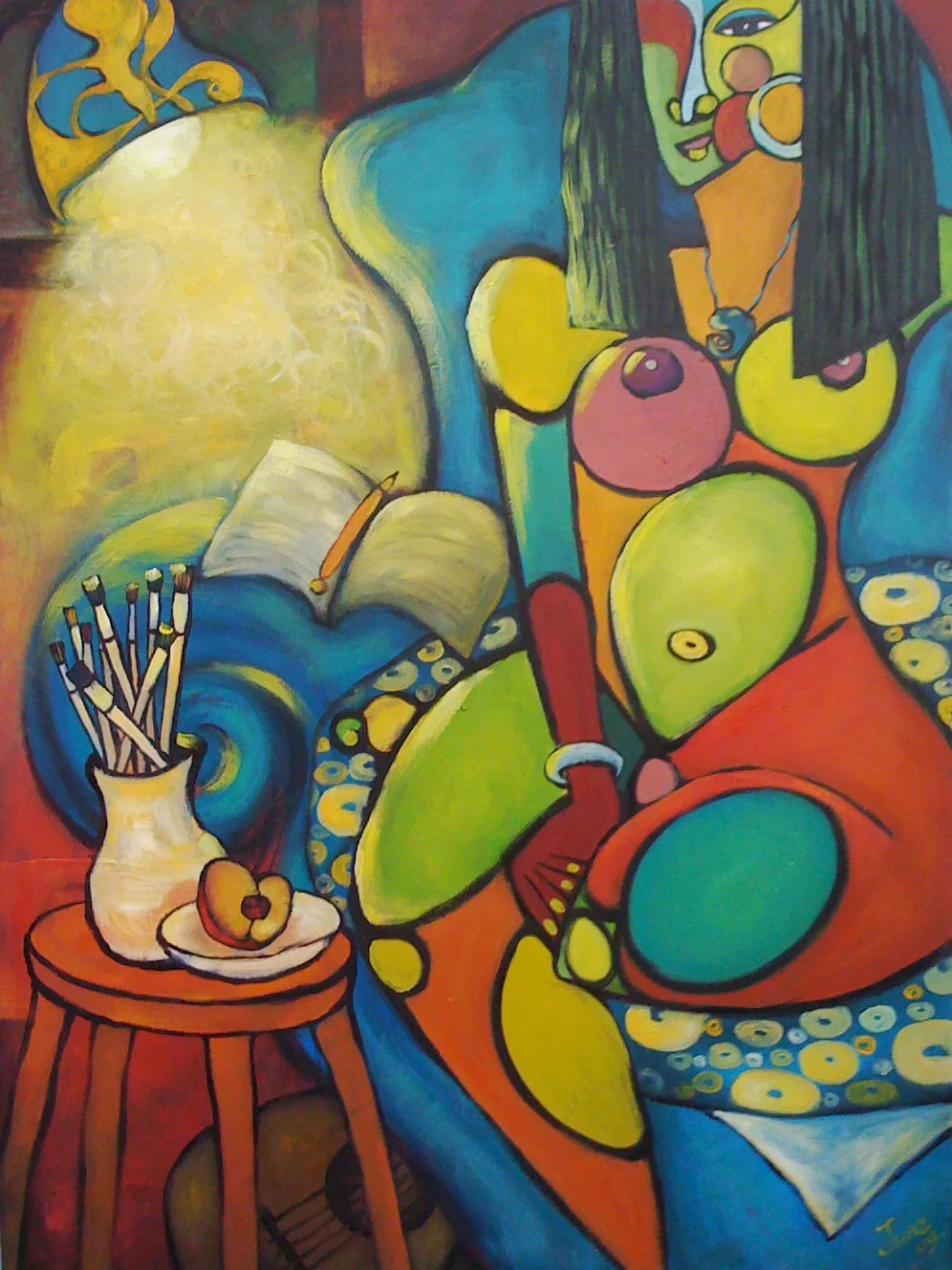 NIGHT LIGHT, OIL ON CANVAS, 36x48".