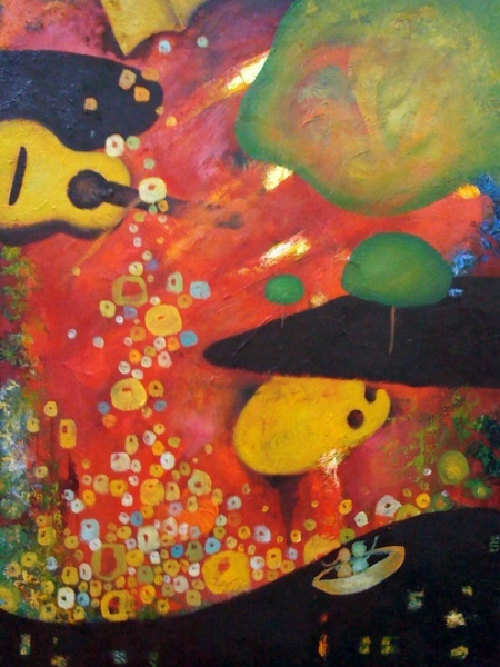 ONCE UPON A TIME, OIL ON CANVAS, 36x48".