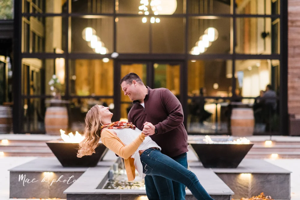 erin and shawn's fall Cleveland winery engagement session at sapphire creek winery photographed by youngstown wedding photographer mae b photo-49.jpg