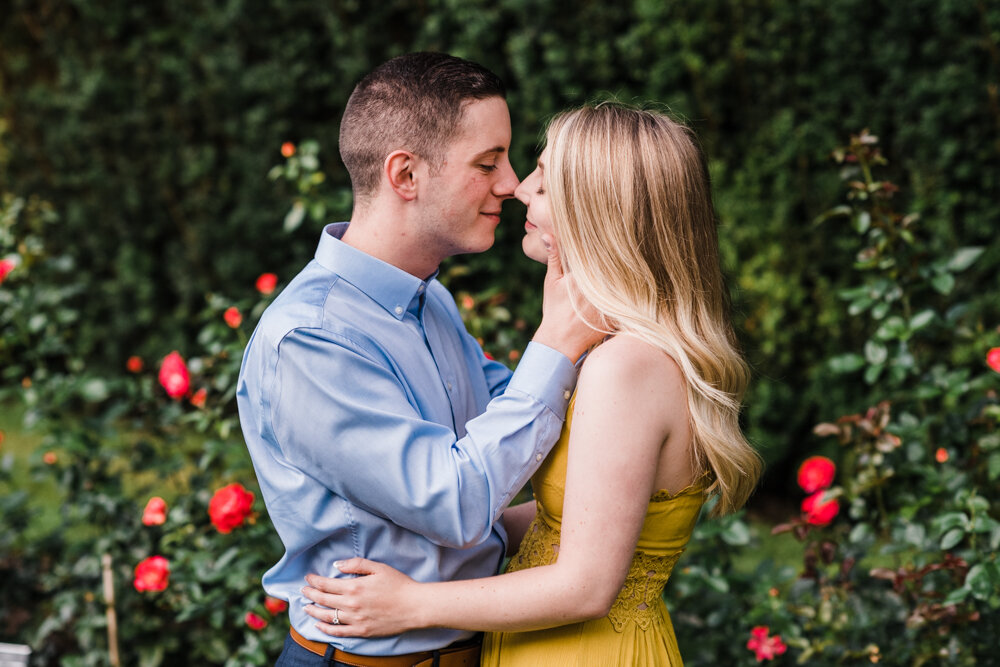 julie and jareds summer garden engagement session at fellows riverside gardens in mill creek park in youngstown ohio by youngstown wedding photographer mae b photo-2.jpg
