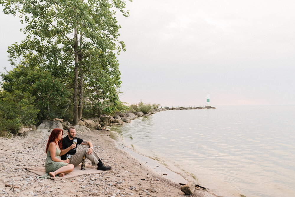 lisa and johns summer lakefront engagement session on lake erie in geneva on the lake by youngstown wedding photographer mae b photo-4.jpg