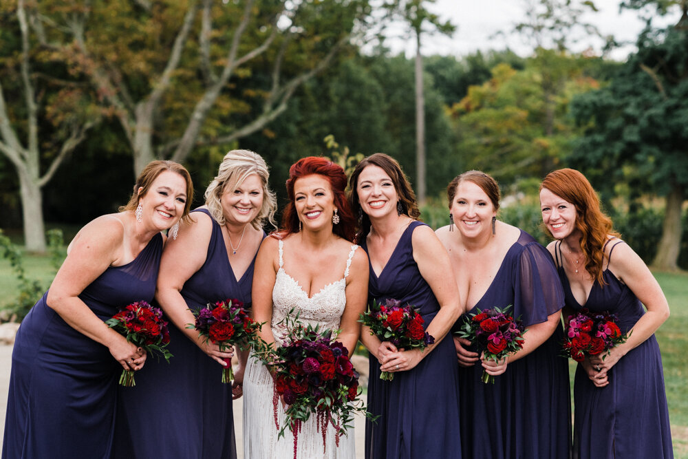 lisa and johns rainy fall boho vintage barn wedding at running horse farm in geneva ohio photographed by youngstown wedding photographer mae b photo-6.jpg