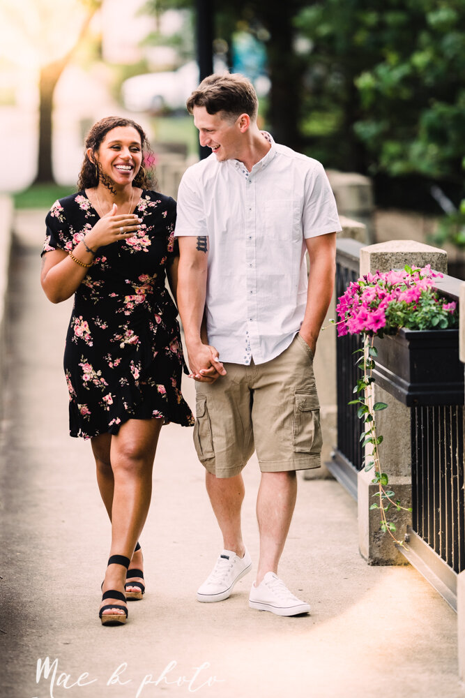 julia and george's summer woodsy engagement session at poland forest and poland library in poland ohio photographed by youngstown wedding photographer mae b photo-34.jpg