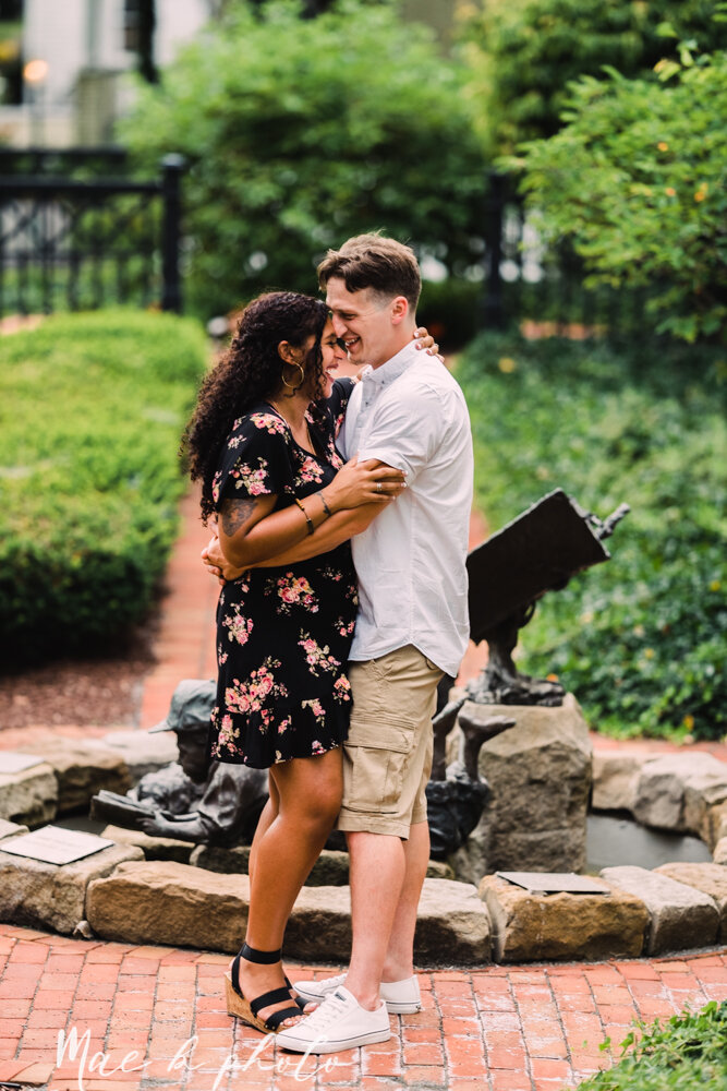 julia and george's summer woodsy engagement session at poland forest and poland library in poland ohio photographed by youngstown wedding photographer mae b photo-41.jpg