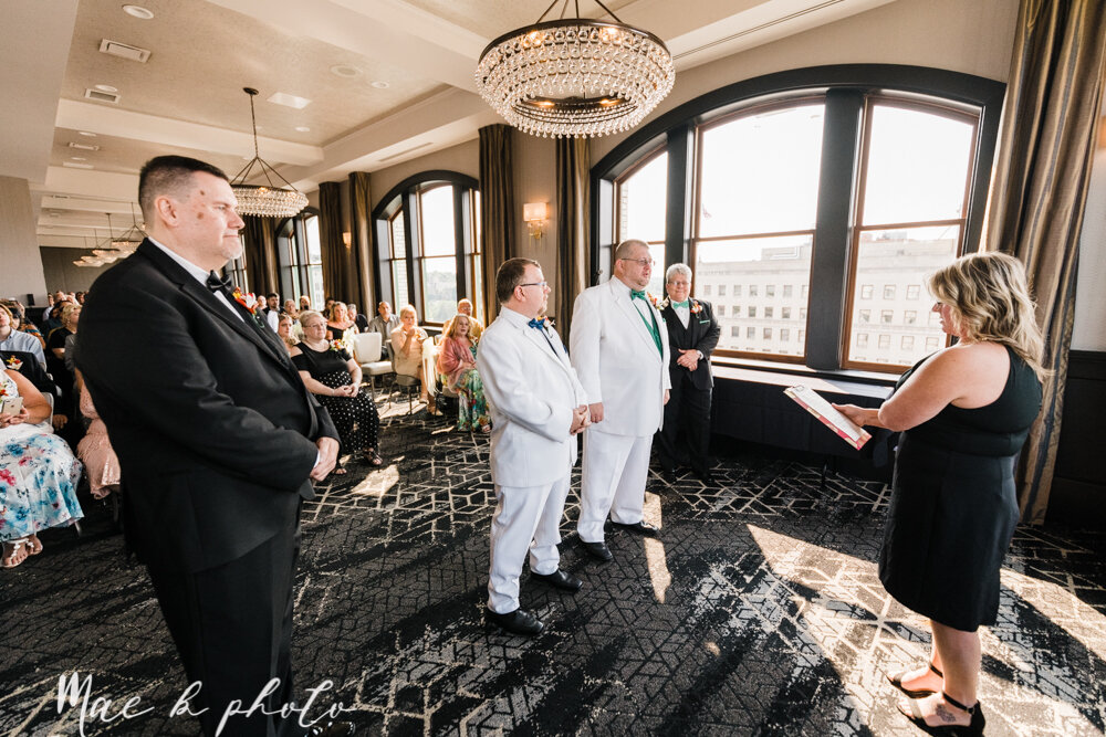 ray and john's summer gay wedding lgbtqa nontraditional wedding at the double tree youngstown and fellows riverside gardens mill creek park ohio by youngstown wedding photographer mae b photo-60.jpg