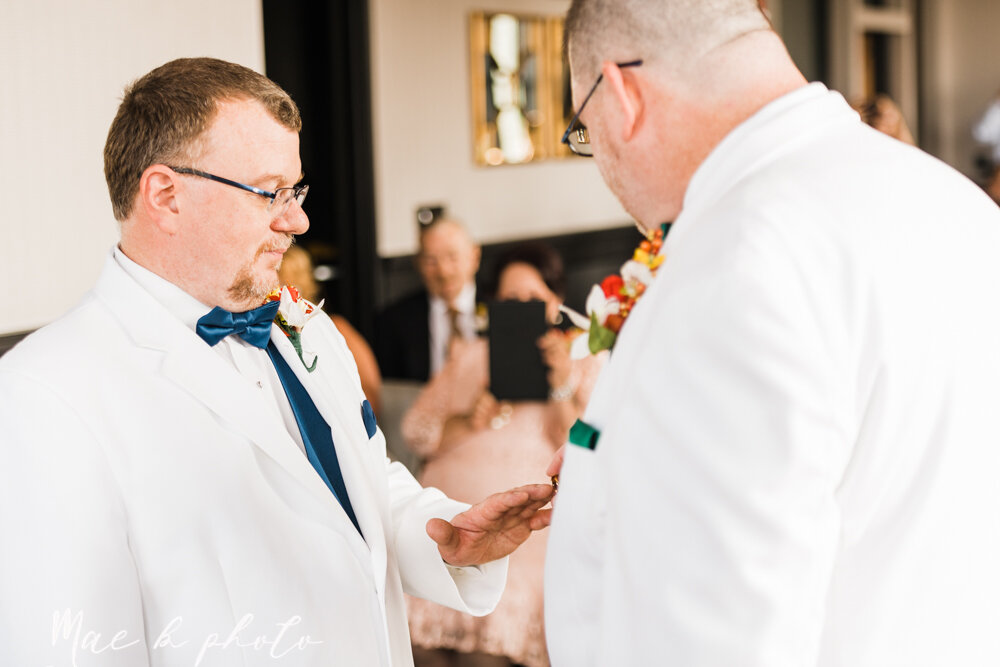 ray and john's summer gay wedding lgbtqa nontraditional wedding at the double tree youngstown and fellows riverside gardens mill creek park ohio by youngstown wedding photographer mae b photo-66.jpg