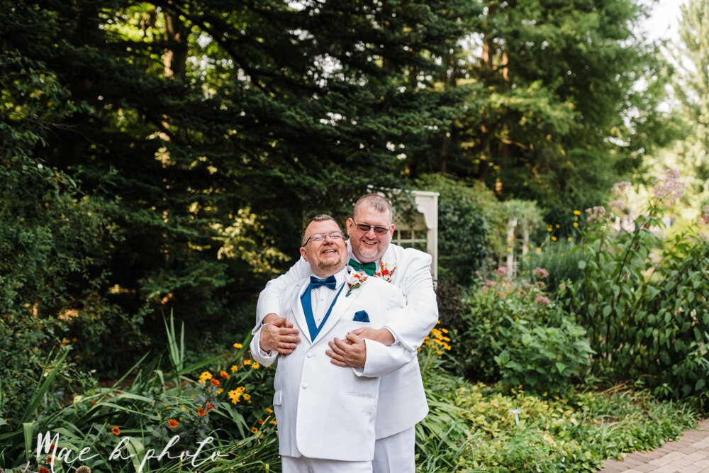 ray and john's summer gay wedding lgbtqa nontraditional wedding at the double tree youngstown and fellows riverside gardens mill creek park ohio by youngstown wedding photographer mae b photo-32.jpg