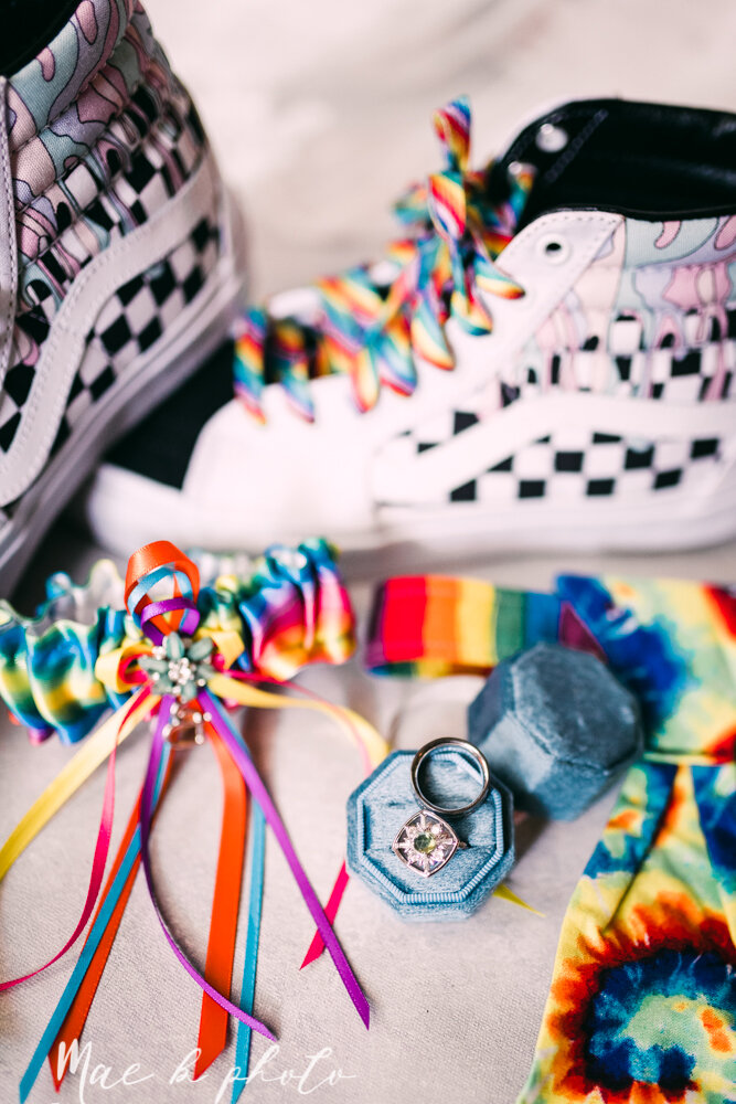 allie and nickie's colorful summer backyard pride wedding in kent ohio photographed by youngstown lgbtq wedding photographer mae b photo-18.jpg