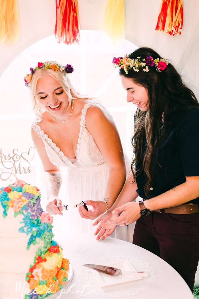 allie and nickie's colorful summer backyard pride wedding in kent ohio photographed by youngstown lgbtq wedding photographer mae b photo-129.jpg