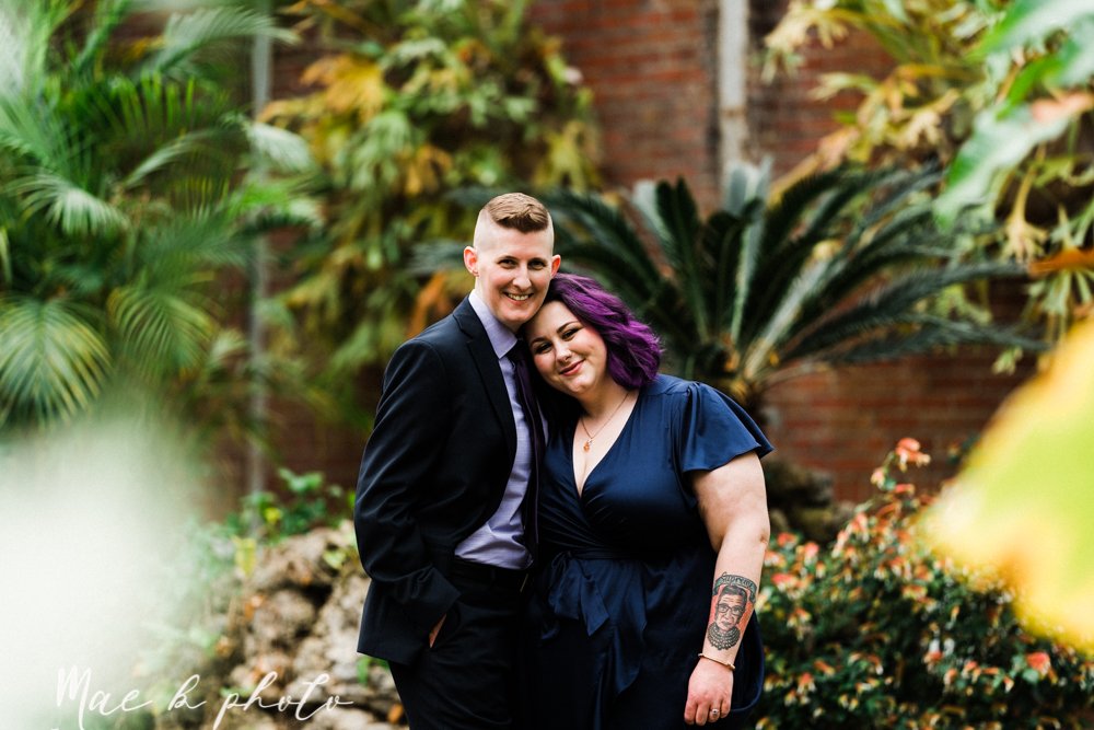 anna and jen's spring greenhouse engagement session at rockefeller park greenhouse in cleveland ohio photographed by youngstown wedding photographer mae b photo-27.jpg