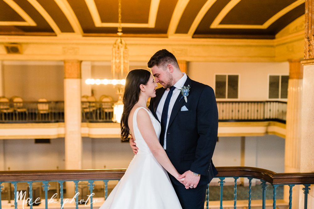 ana and josh's winter personalized wedding at union square tower in downtown warren and the grand pavilion at the grand resort in warren ohio photographed by youngstown wedding photographer mae b photo-76.jpg
