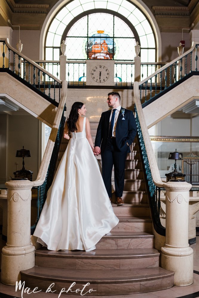 ana and josh's winter personalized wedding at union square tower in downtown warren and the grand pavilion at the grand resort in warren ohio photographed by youngstown wedding photographer mae b photo-68.jpg