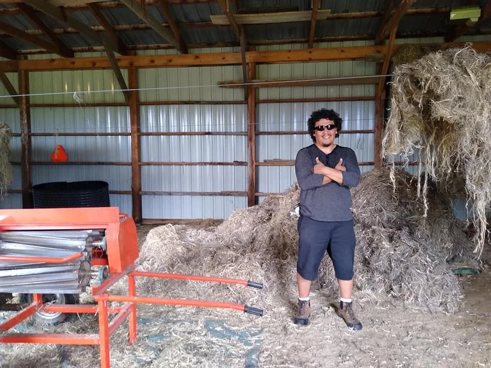 Neal LaDuke decorticating hemp