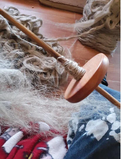 Navajo Wool and Hemp hand spun