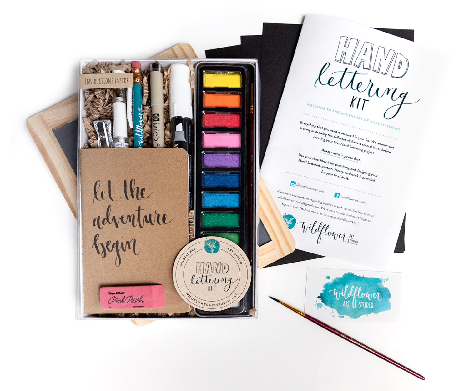 Calligraphy Demo - What's Inside the Deluxe Lettering Kit? 