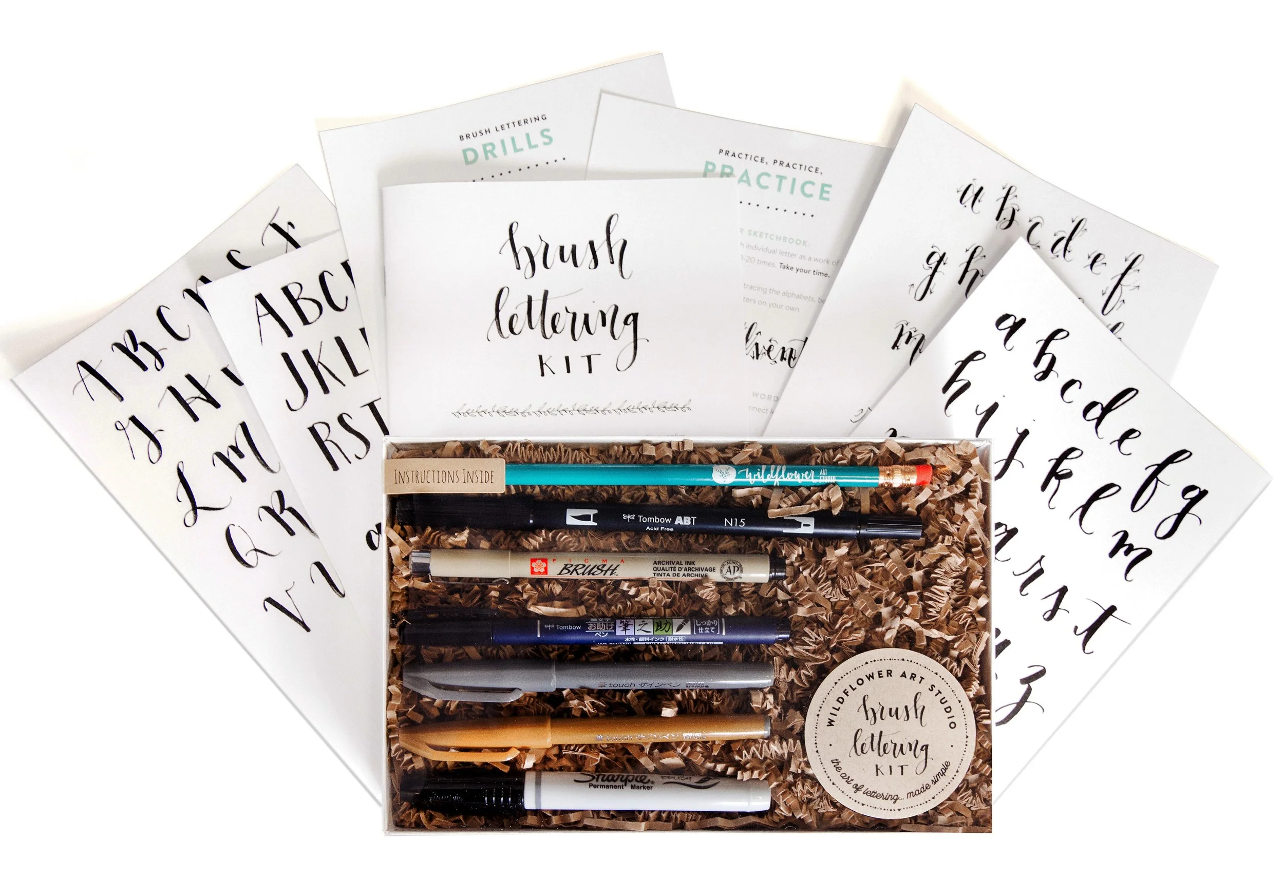 DIY Deluxe Kit Set, Best Deluxe Starter Kit Set, Best Deluxe Kit Set, Watercolor Kit, Calligraphy Kit, Brush Lettering Kit, Hand Lettering Kit