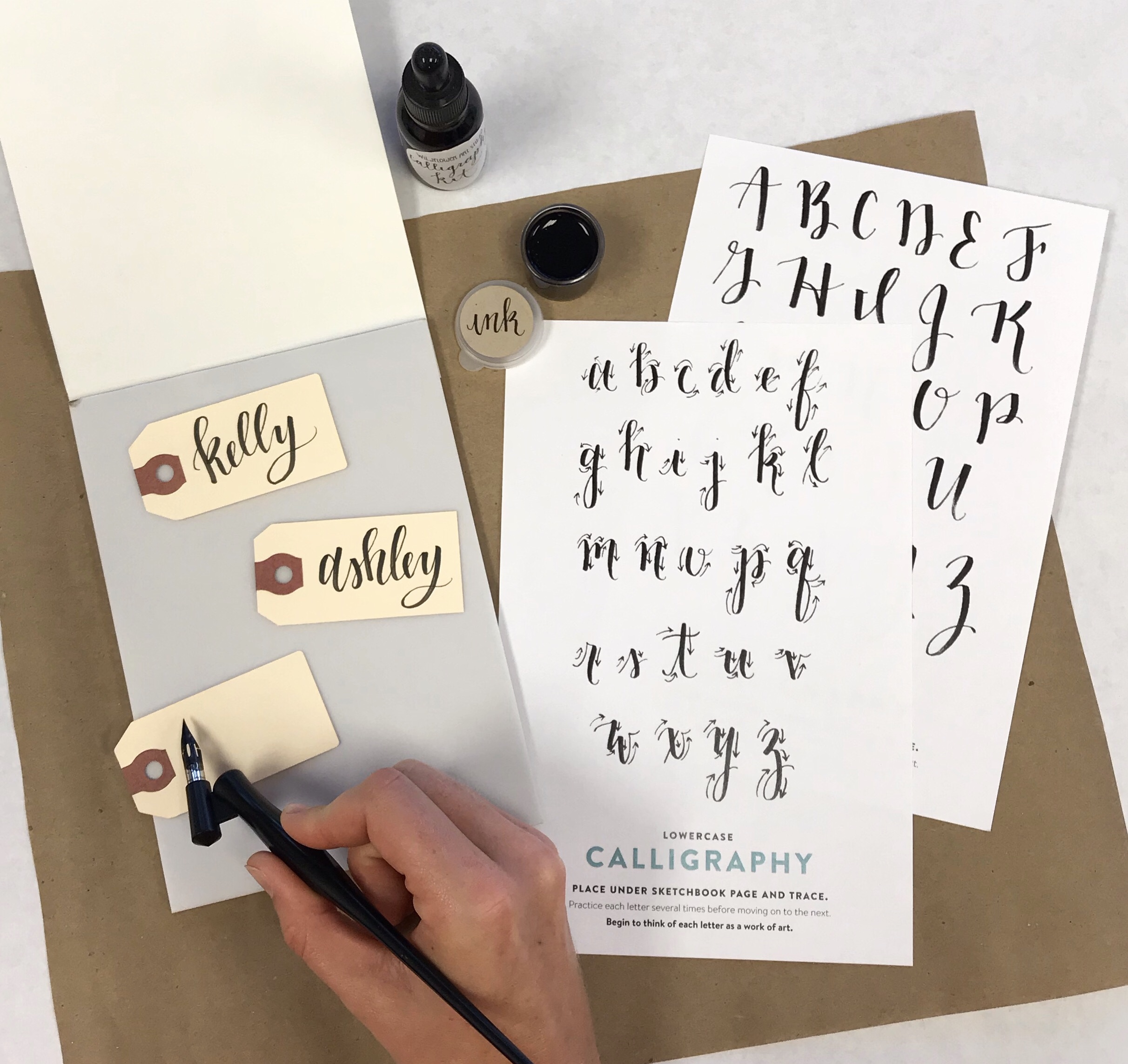 Calligraphy Kit - Calligraphy Pen Set with Book & Instructions — Wildflower  Art Studio