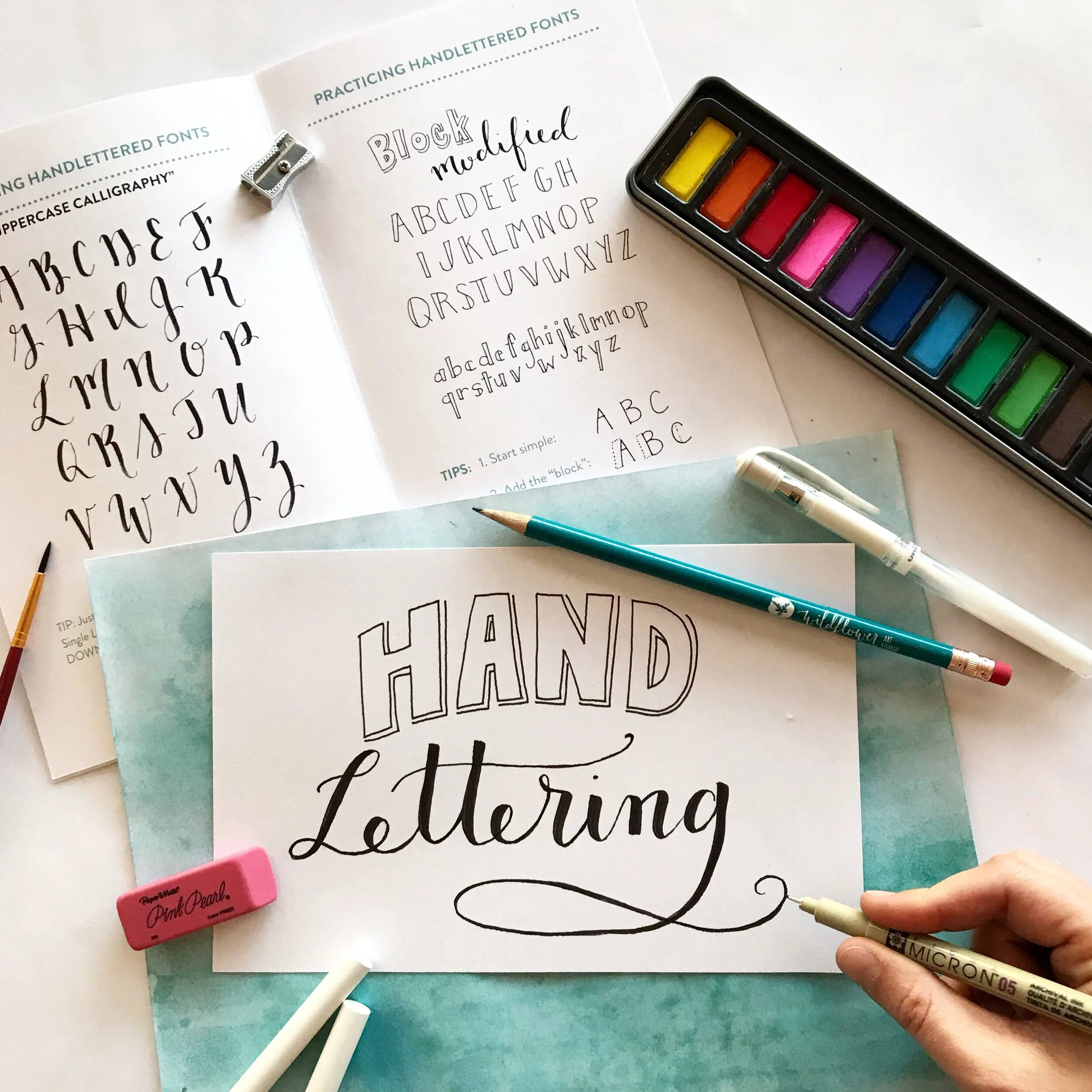 Hand Lettering Kit AwardWinning DIY Kit includes Book + Supplies