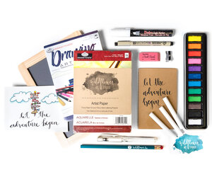 Hand Lettering Kit - Award-Winning DIY Kit includes Book +