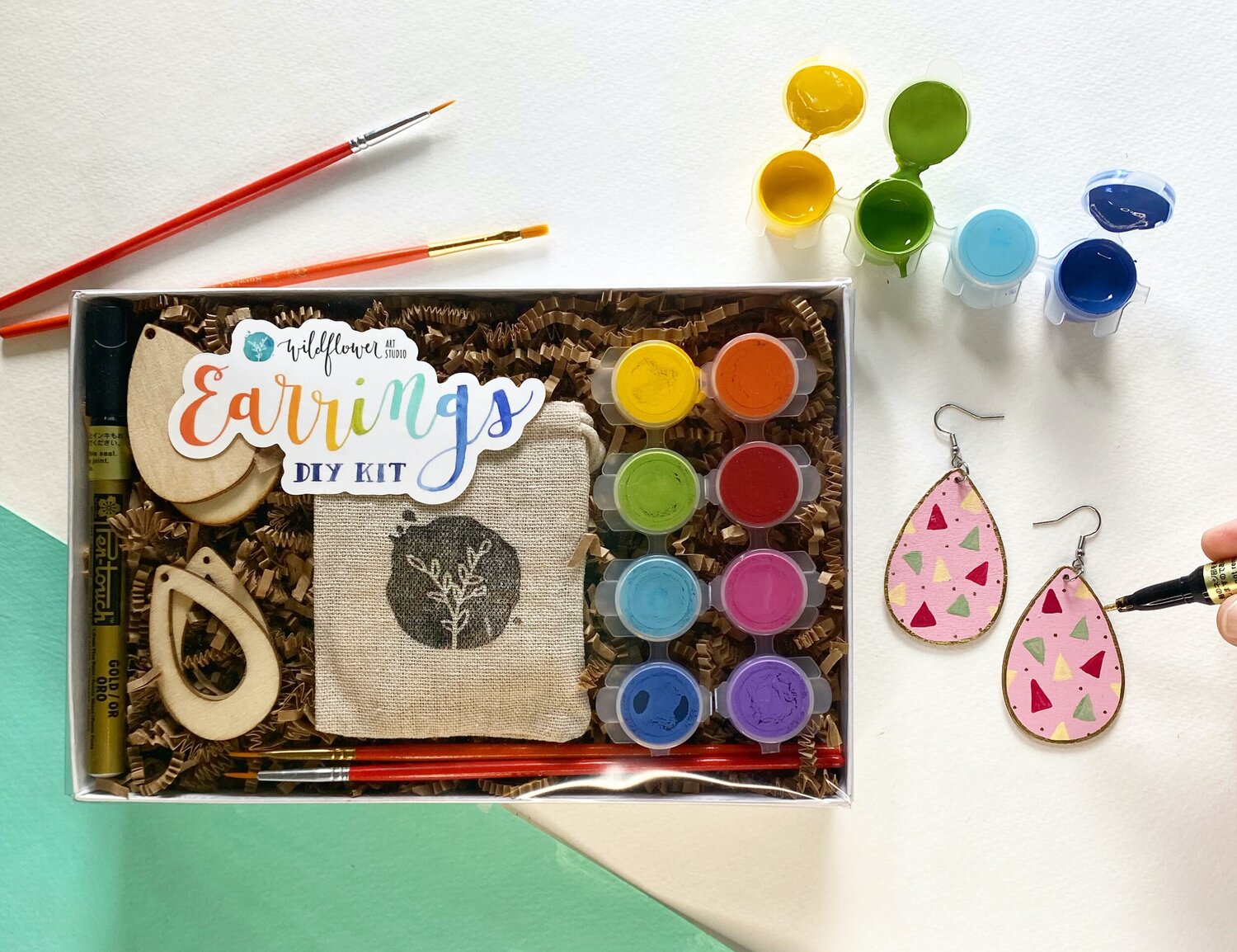 DIY Earrings - Limited Edition Painting Kit — Wildflower Art Studio