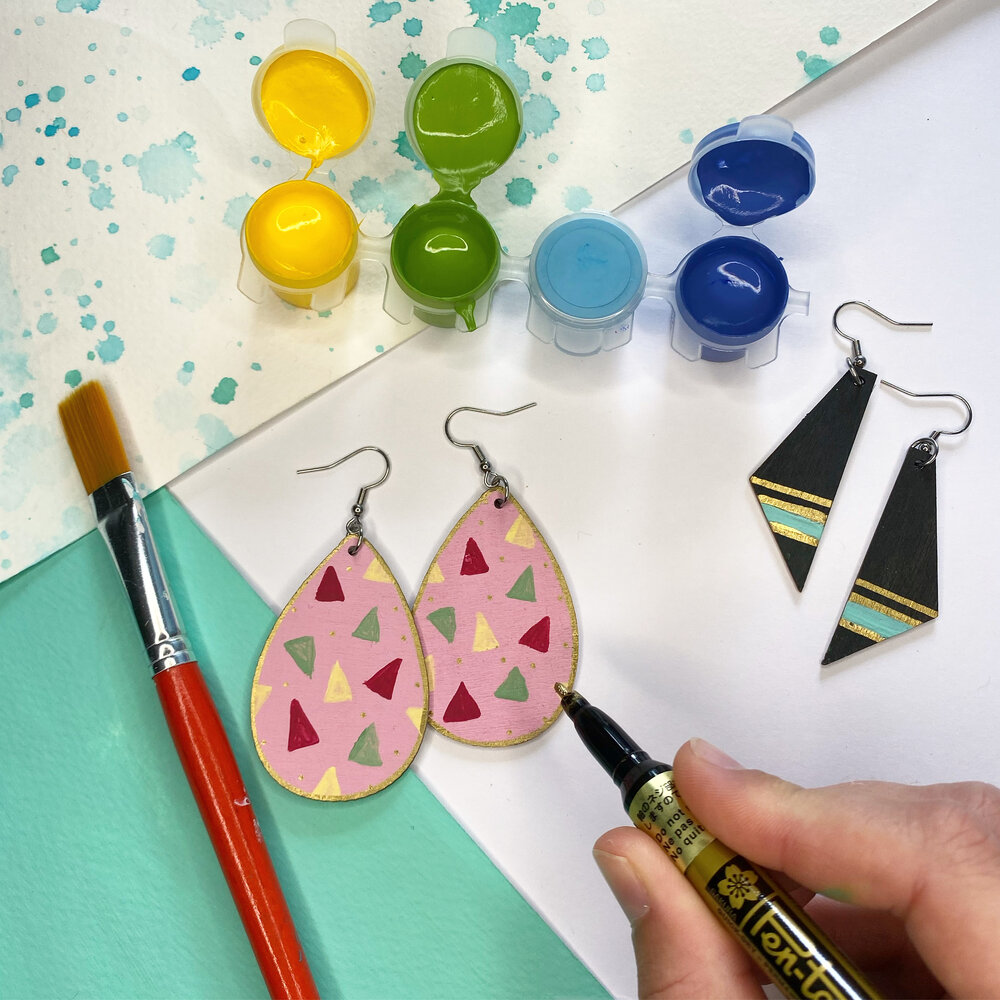 DIY Earrings - Limited Edition Painting Kit — Wildflower Art Studio