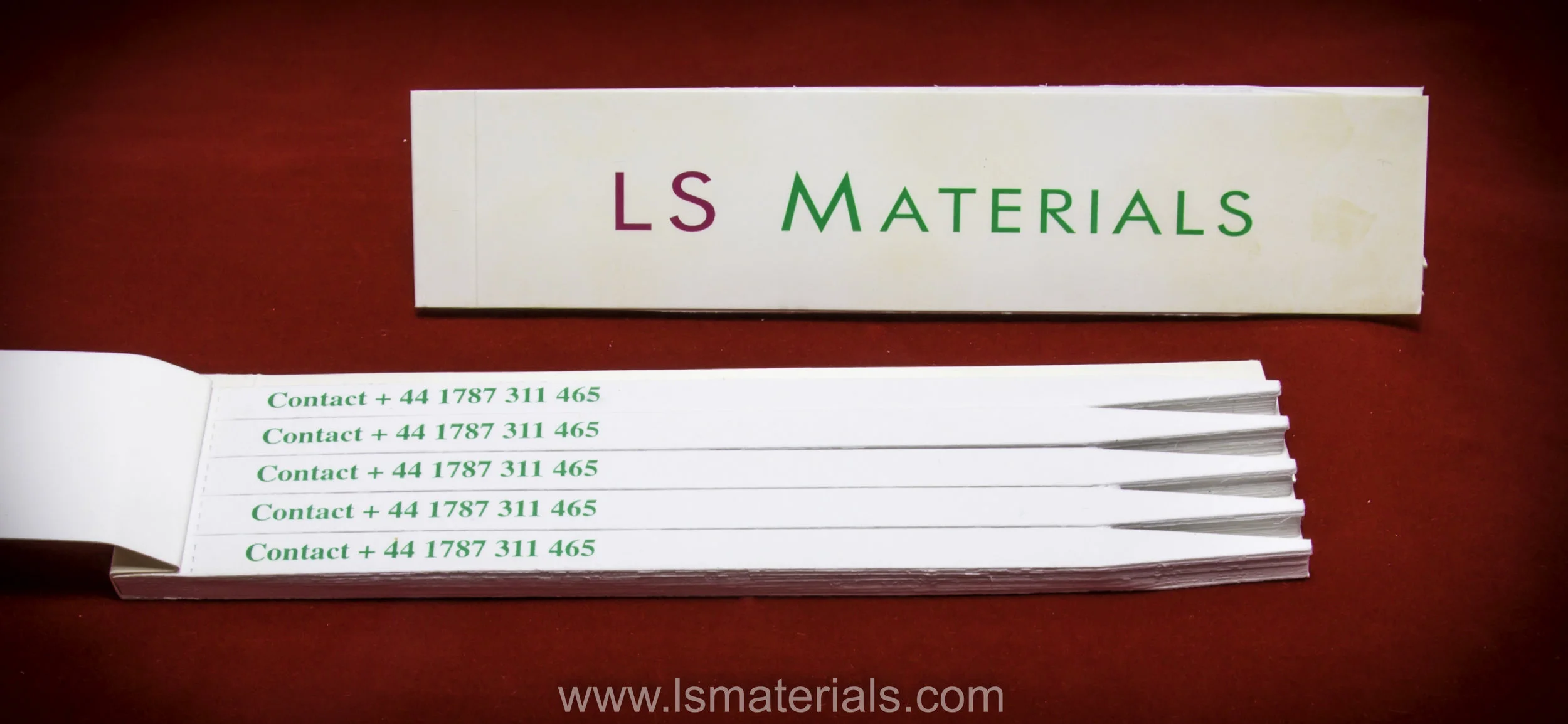 Let us help Promote your Business, LS Materials a Smelling Strip Company