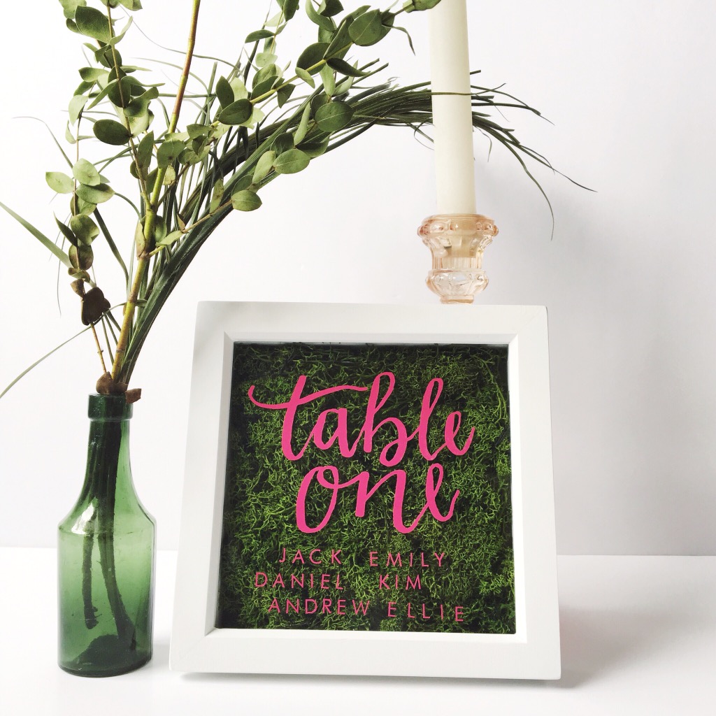botanical table numbers