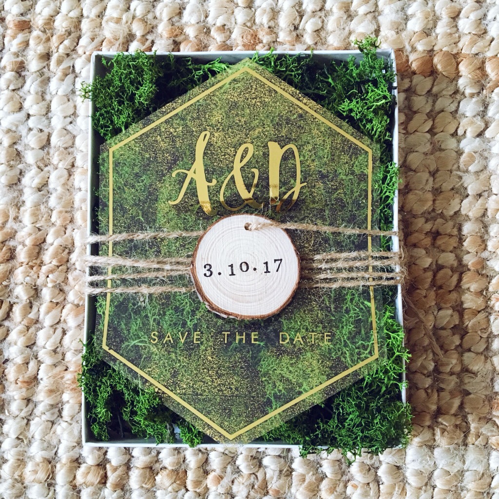 rustic save the date