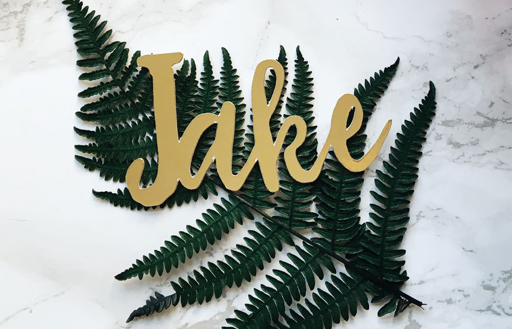 rustic place cards