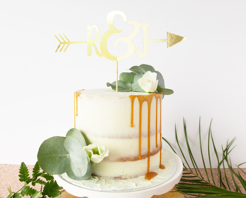 arrow cake topper