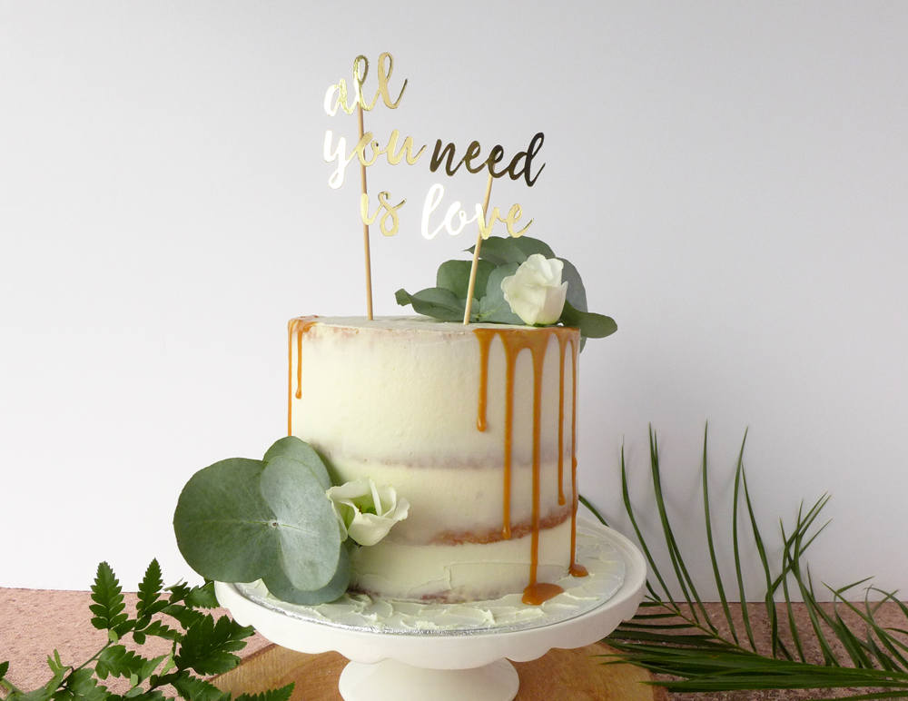 rustic wedding cake topper