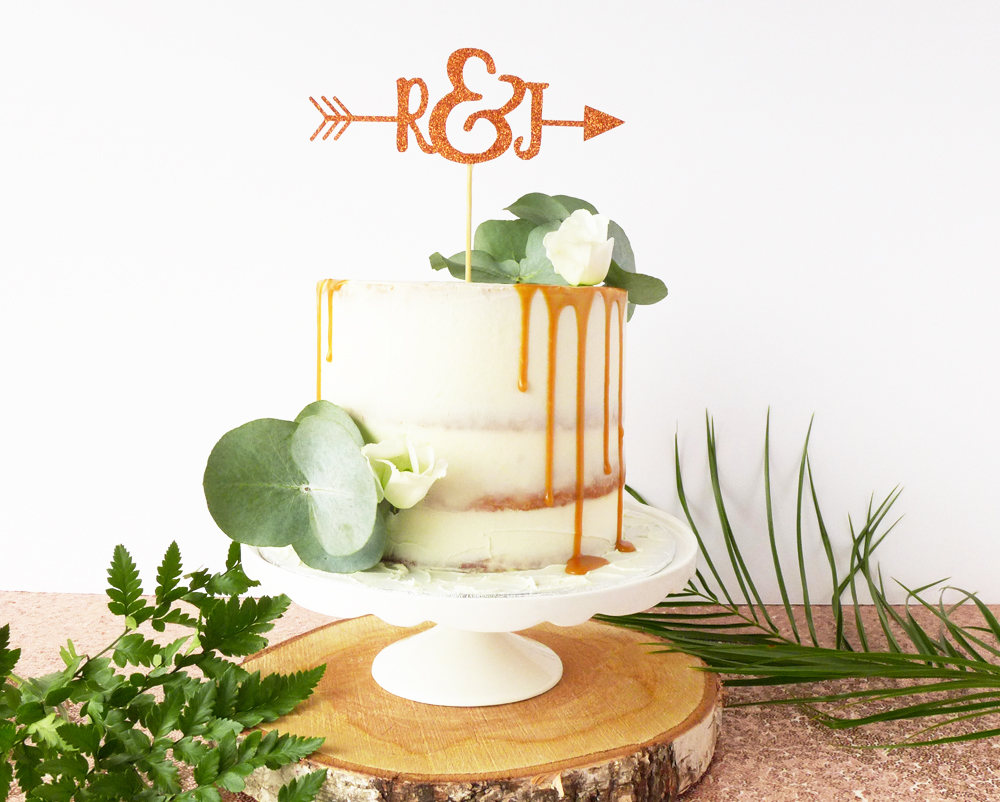 personalised wedding cake topper