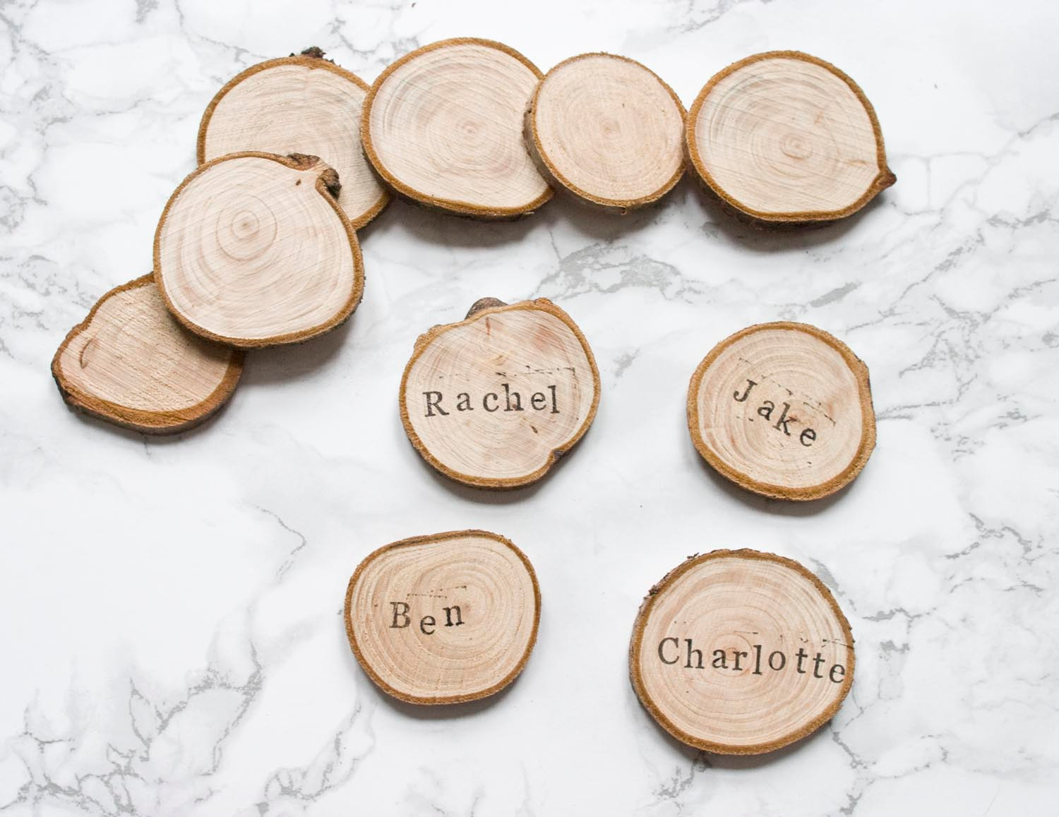 rustic place cards